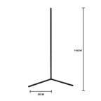 Dimmbare LED-Eck-Stehlampe mit Fernbedienung