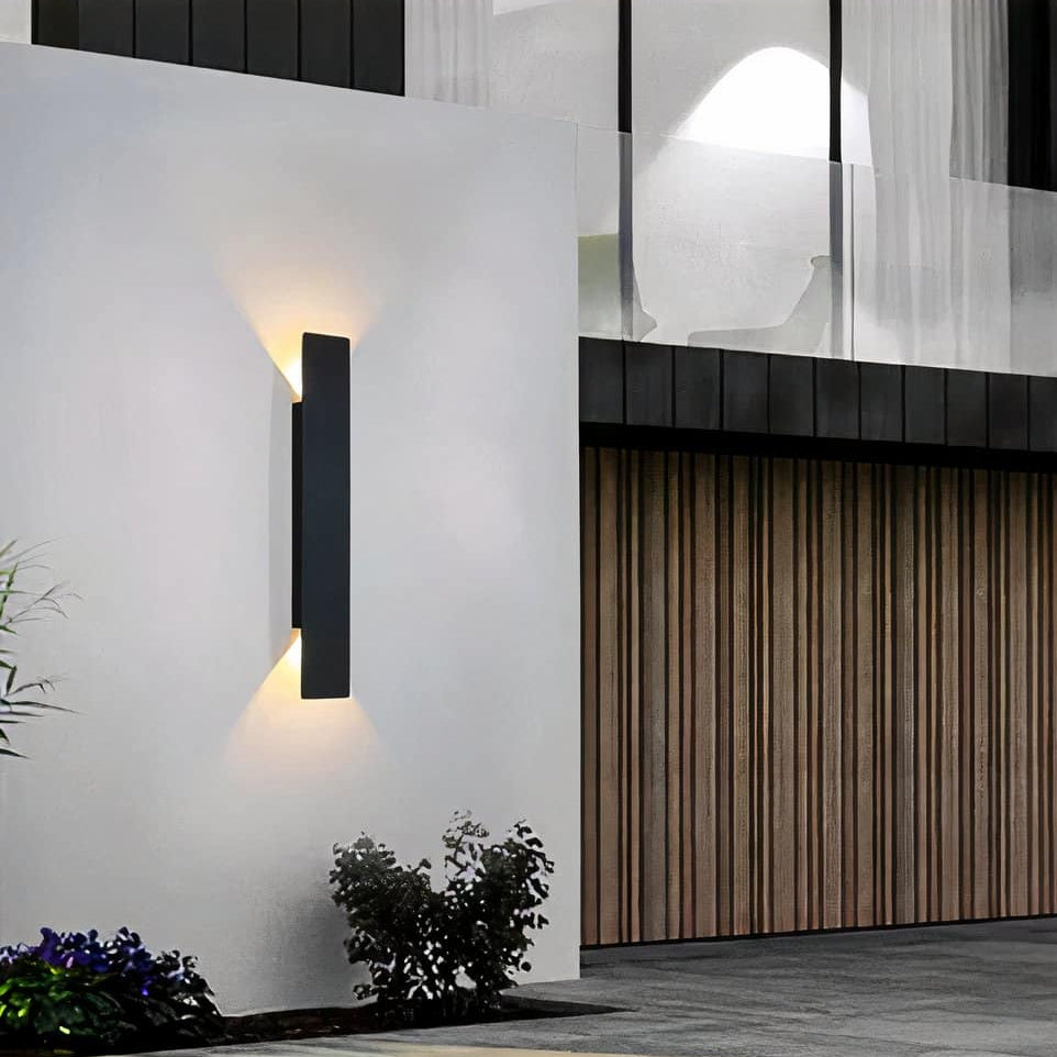 Stilvolle LED-Außenwandleuchte – Architektonisches Up & Down Licht, wetterfest