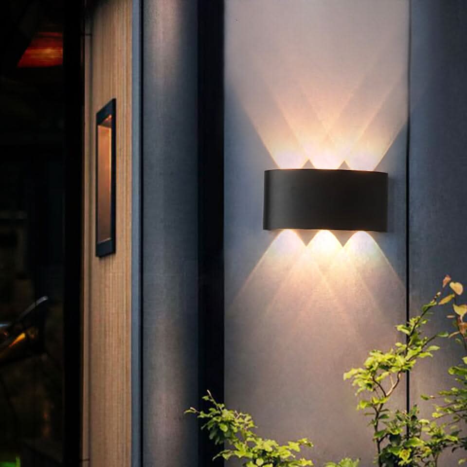 LED Wandleuchte Außen wasserdicht mit verstellbarem Lichteffekt