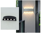 LED Wandleuchte Außen wasserdicht mit verstellbarem Lichteffekt