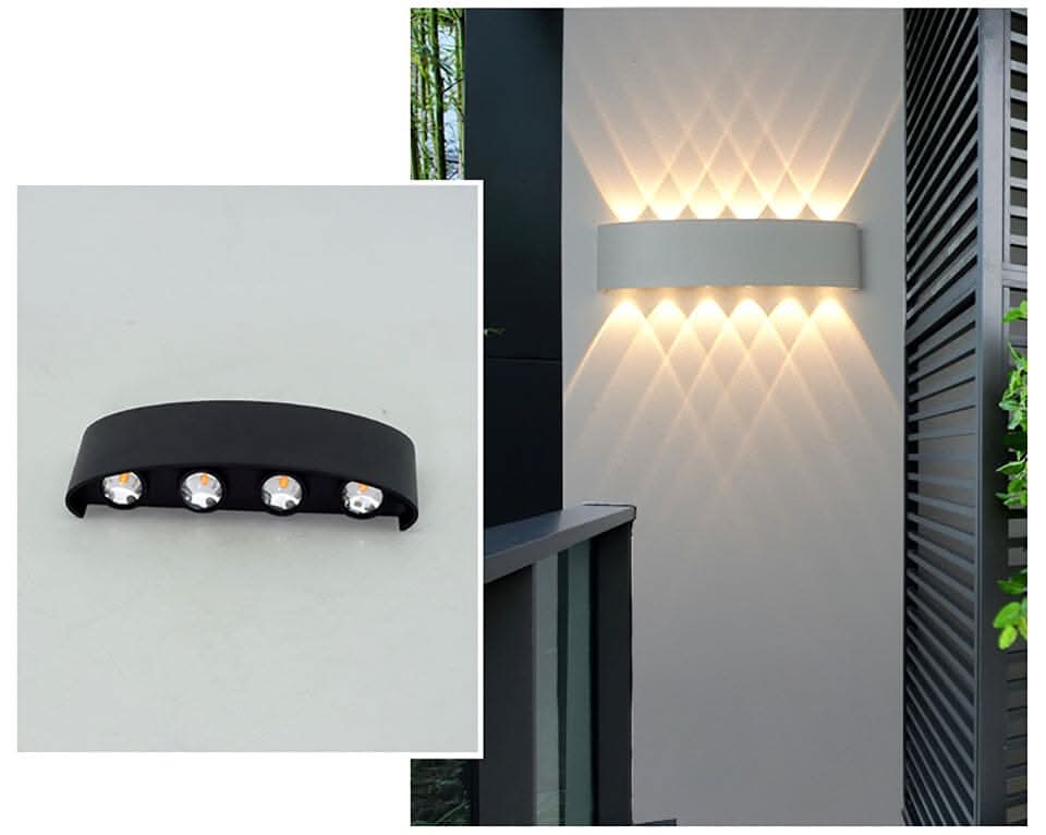 LED Wandleuchte Außen wasserdicht mit verstellbarem Lichteffekt