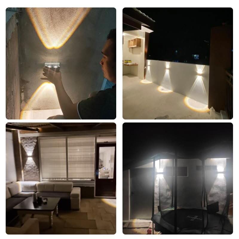 LED Wandleuchte Außen wasserdicht mit verstellbarem Lichteffekt