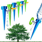 Drip Irrigation Stakes with Adjustable Valve – Set of 6