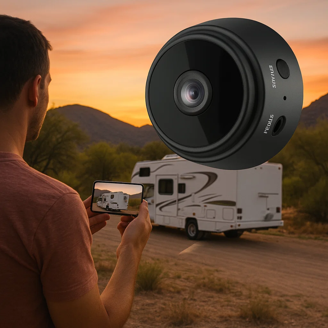 Mini surveillance camera – wireless with Wi-Fi and night vision