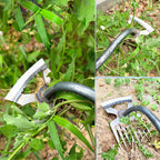 Stainless steel weed remover with ergonomic handle