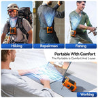 Fan Clip for Belt – Hands-Free Wearable with USB Charging