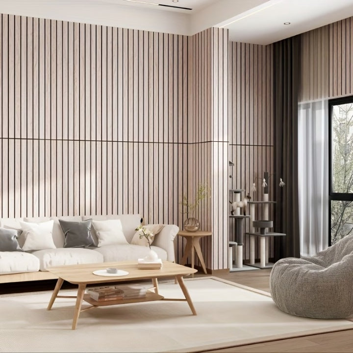 Self-Adhesive 3D Wall Panel with Wood Look