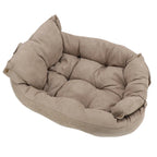 3-in-1 pet bed – Sofa, mat, or sleeping cave in one
