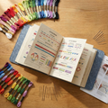 Embroidery Set 106 Embroidery Patterns with Bamboo Frame