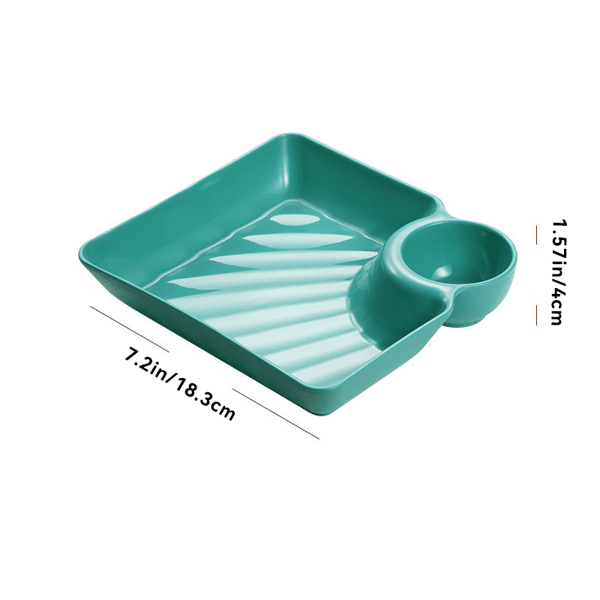 Dip holder with integrated sauce compartment – No more dripping