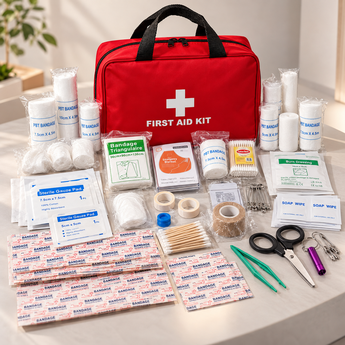 Notfallrucksack 20L mit Erste-Hilfe-Set und Zubehör