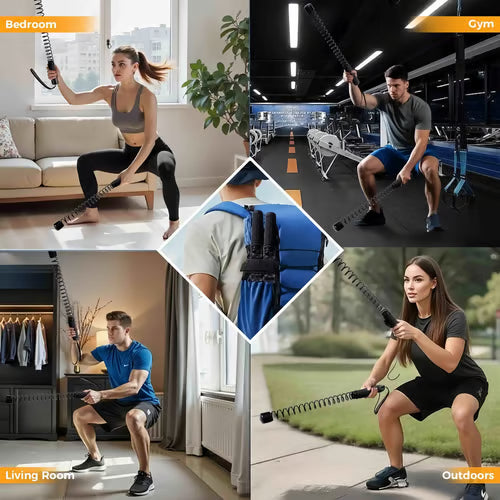 Trainingsseile mit gewichteten Federn – Kompaktes Ganzkörper-Workout -   Mivoza Deutschland