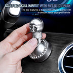 Start button cover skull metal with rhinestones