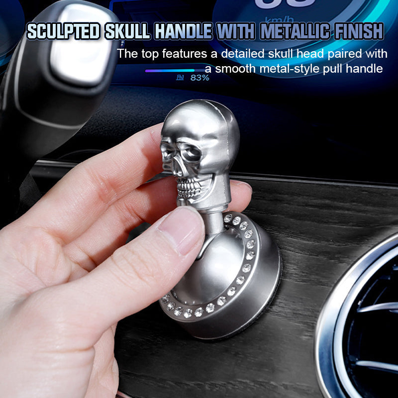 Start-Knopf Abdeckung Totenkopf Metall mit Strass