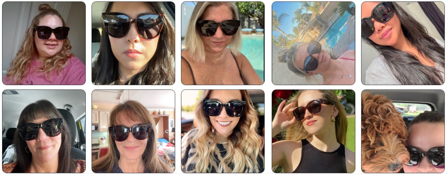 Sunglasses with Polarized Lenses – Cat-Eye Style