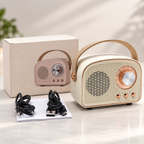 Bluetooth-Lautsprecher Retro-Design mit FM-Radio
