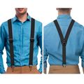 Men's adjustable suspenders with Y-back