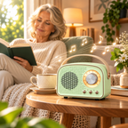Bluetooth-Lautsprecher Retro-Design mit FM-Radio