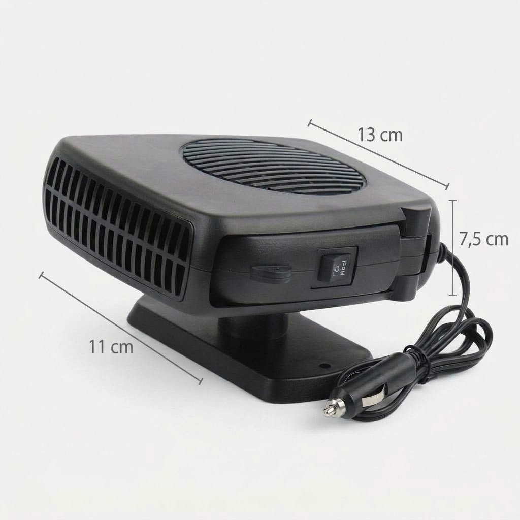 Car heater fan for the cigarette lighter – Compact windshield defroster & auxiliary heater