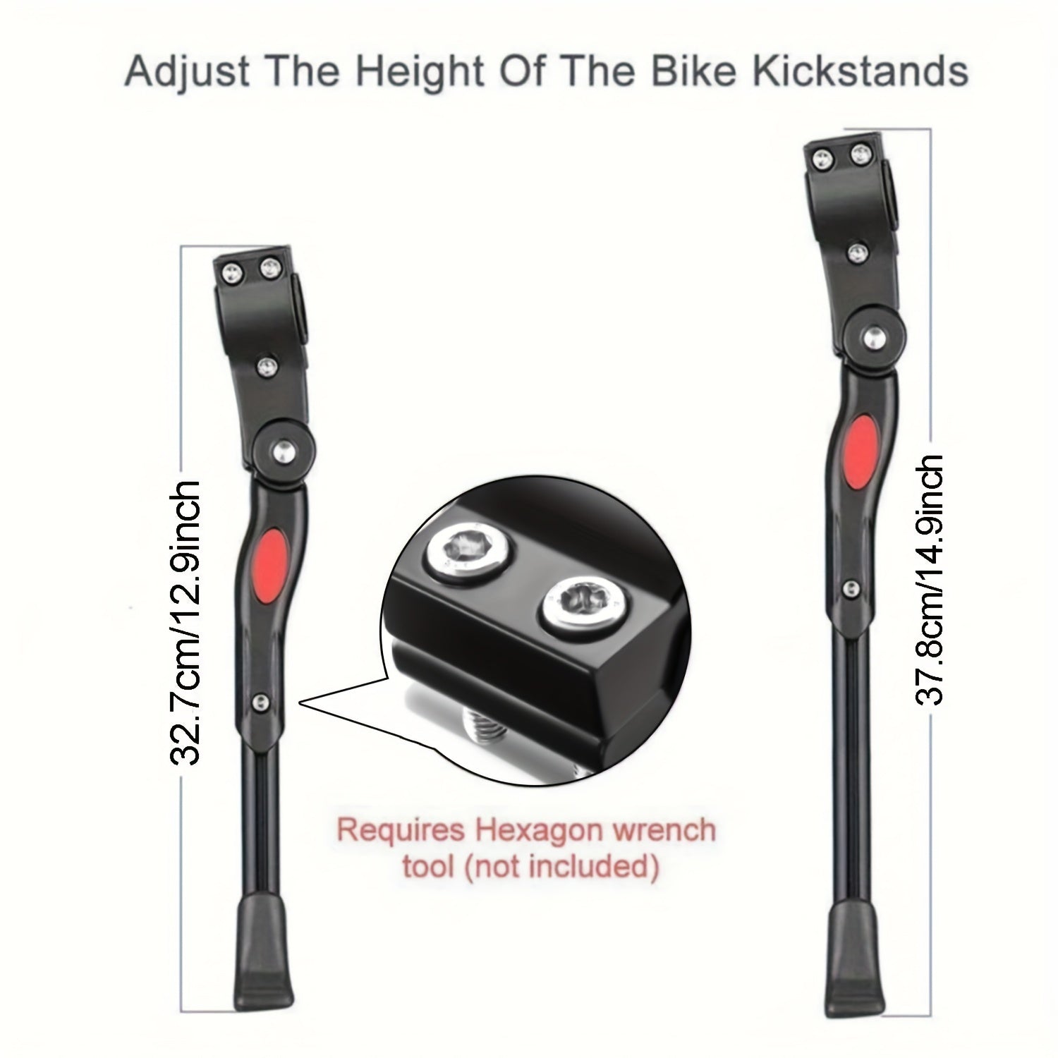 Fahrradständer höhenverstellbar 32,7-37,8 cm Aluminium