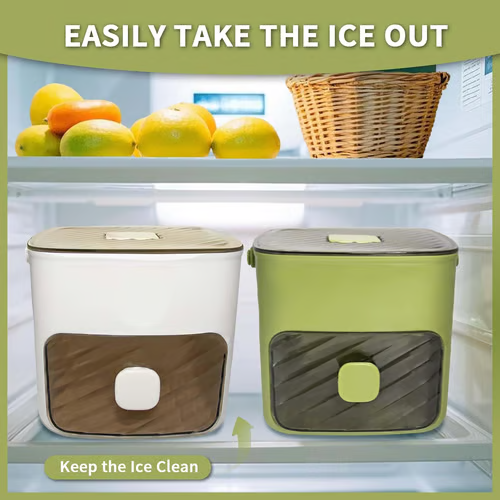Ice cube tray with lid and storage box