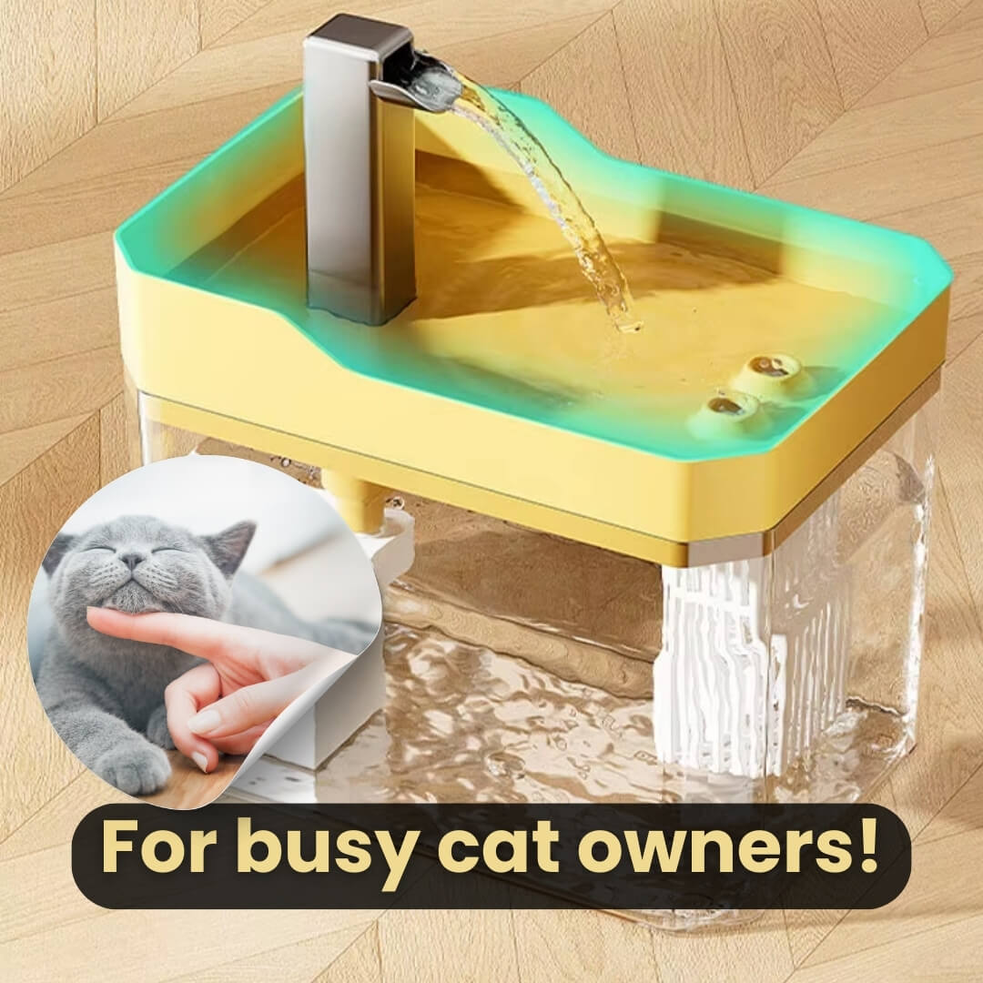 Cat Drinking Fountain 360° with Sensor – 1.5 L Quiet Water Dispenser
