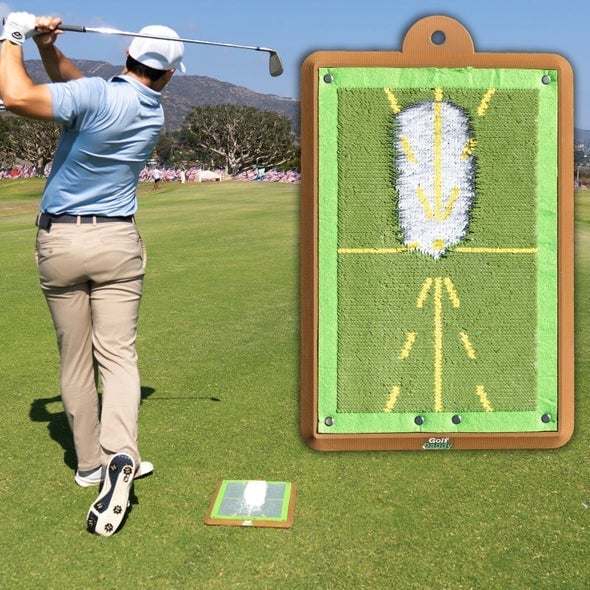 Golf-Trainingsmatte mit Schwungkorrektur
