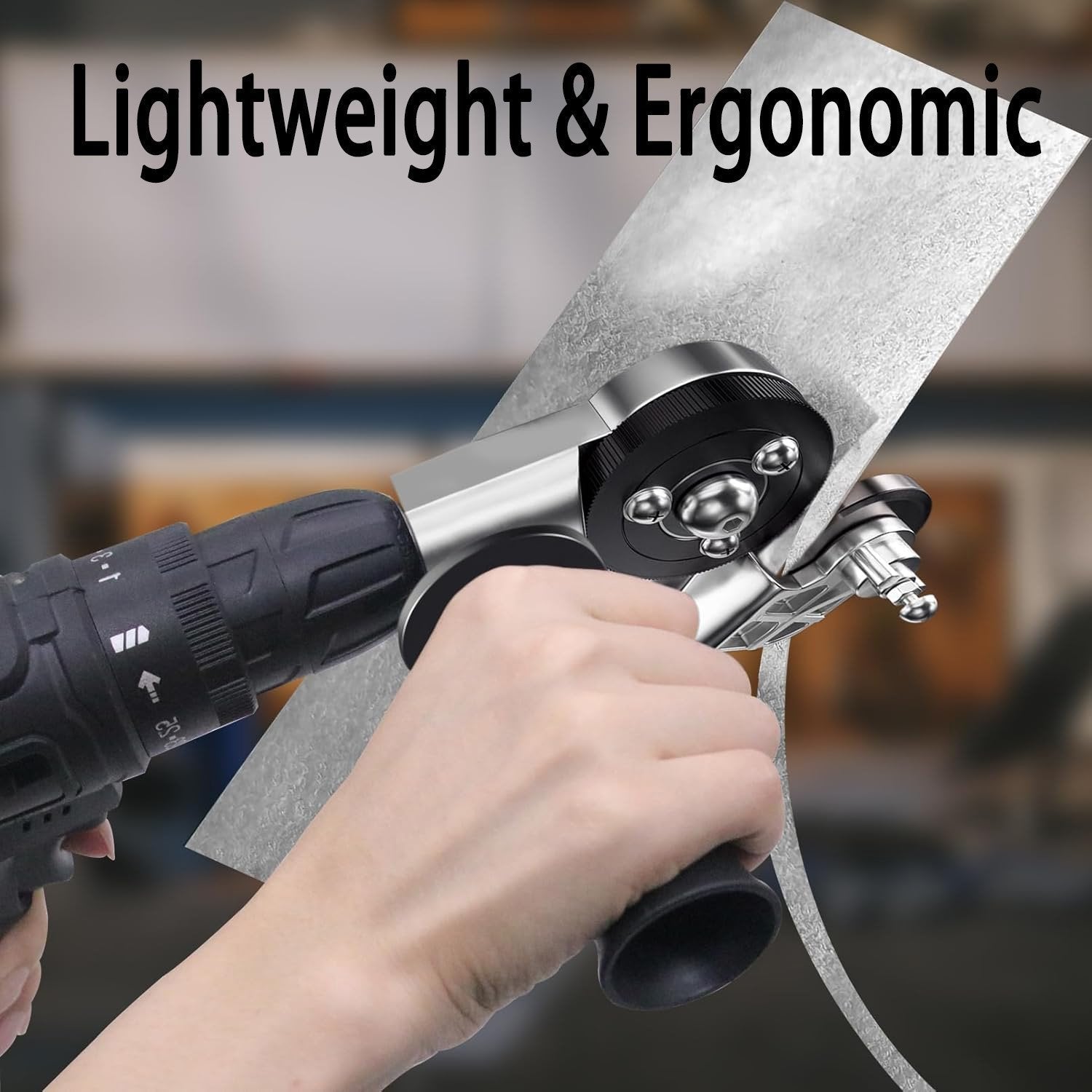 Drill Attachment Metal Cutter with Protective Cover & Cutting Disc