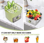 Ice cube tray with lid and storage box
