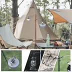 Campinghaken aus Stahl mit Gummibeschichtung