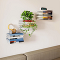 Invisible stainless steel bookshelf – floating wall mount