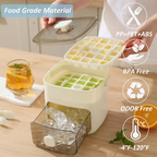 Ice cube tray with lid and storage box