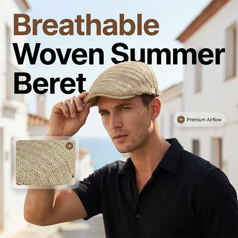 Men's summer cap breathable adjustable with sun protection