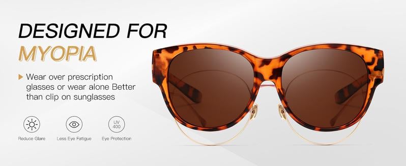 Sunglasses with Polarized Lenses – Cat-Eye Style