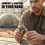 12-in-1 Folding Multitool with Pliers – Compact Stainless Steel