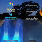 Solar-Poolbrunnen mit RGB-LED-Licht – Doppelbogen, Fernbedienung