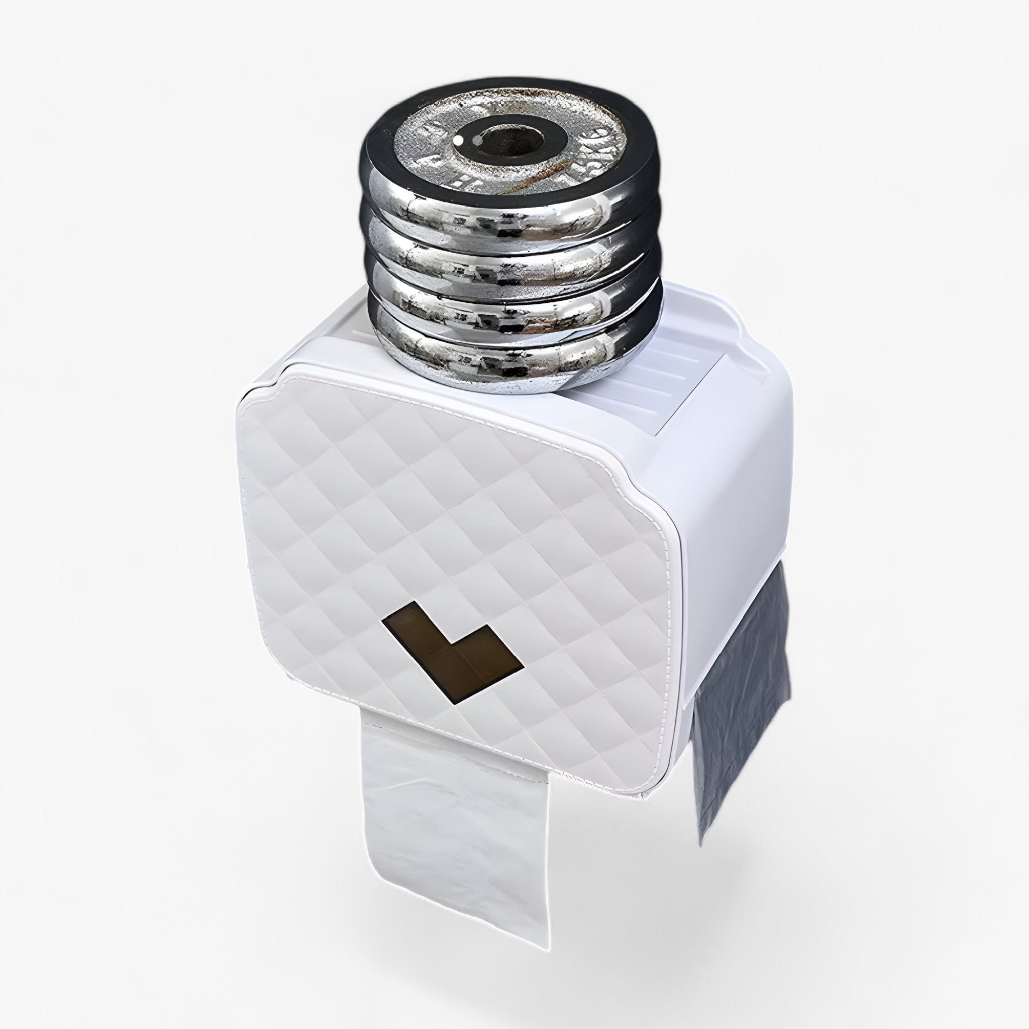 Toilettenpapierhalter mit wasserdichter Abdeckung und Ablage