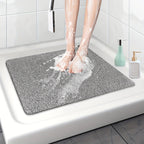 Non-slip shower mat with loofah texture – quick-drying