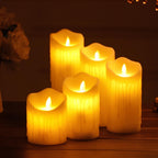 Flameless LED candles with flickering light – 6 designs, sets of 3 to 12 pieces