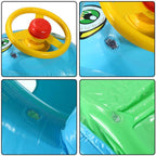 Baby Schwimmsitz mit Sonnendach – Aufblasbar mit Spielzeug