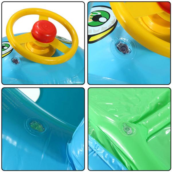 Baby Schwimmsitz mit Sonnendach – Aufblasbar mit Spielzeug