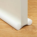 Door seal against drafts with double protection