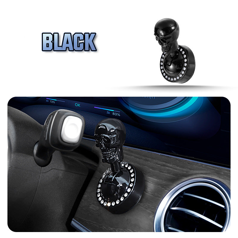 Start-Knopf Abdeckung Totenkopf Metall mit Strass