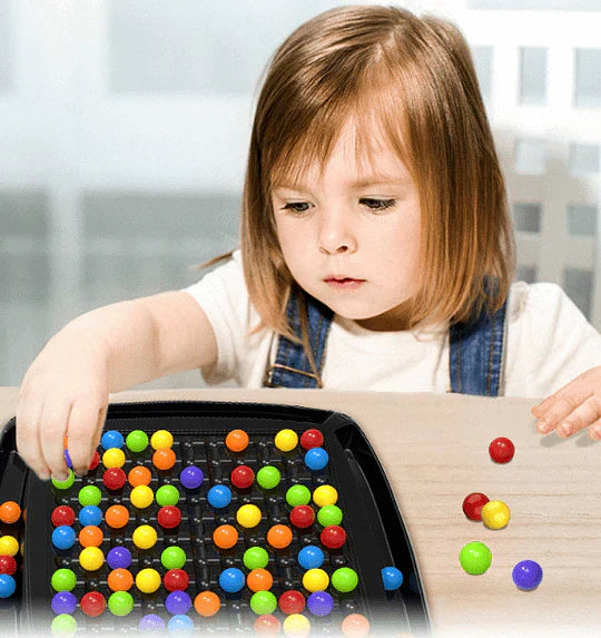 Strategy game with colorful balls – logic and tactics for young and old