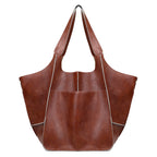 Weekender-Tasche Leder groß mit verstellbaren Tragegurten