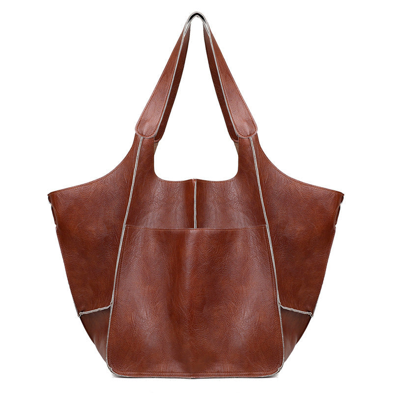 Weekender-Tasche Leder groß mit verstellbaren Tragegurten