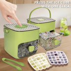 Ice cube tray with lid and storage box