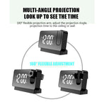 LED projection alarm clock with ceiling display