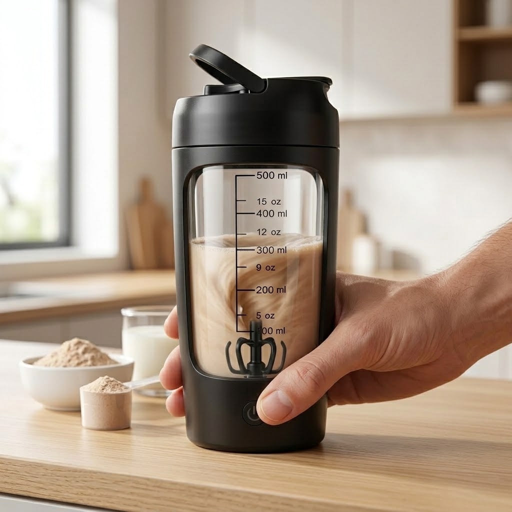 Elektrischer Protein-Shaker mit Akku, 500 ml, USB-C