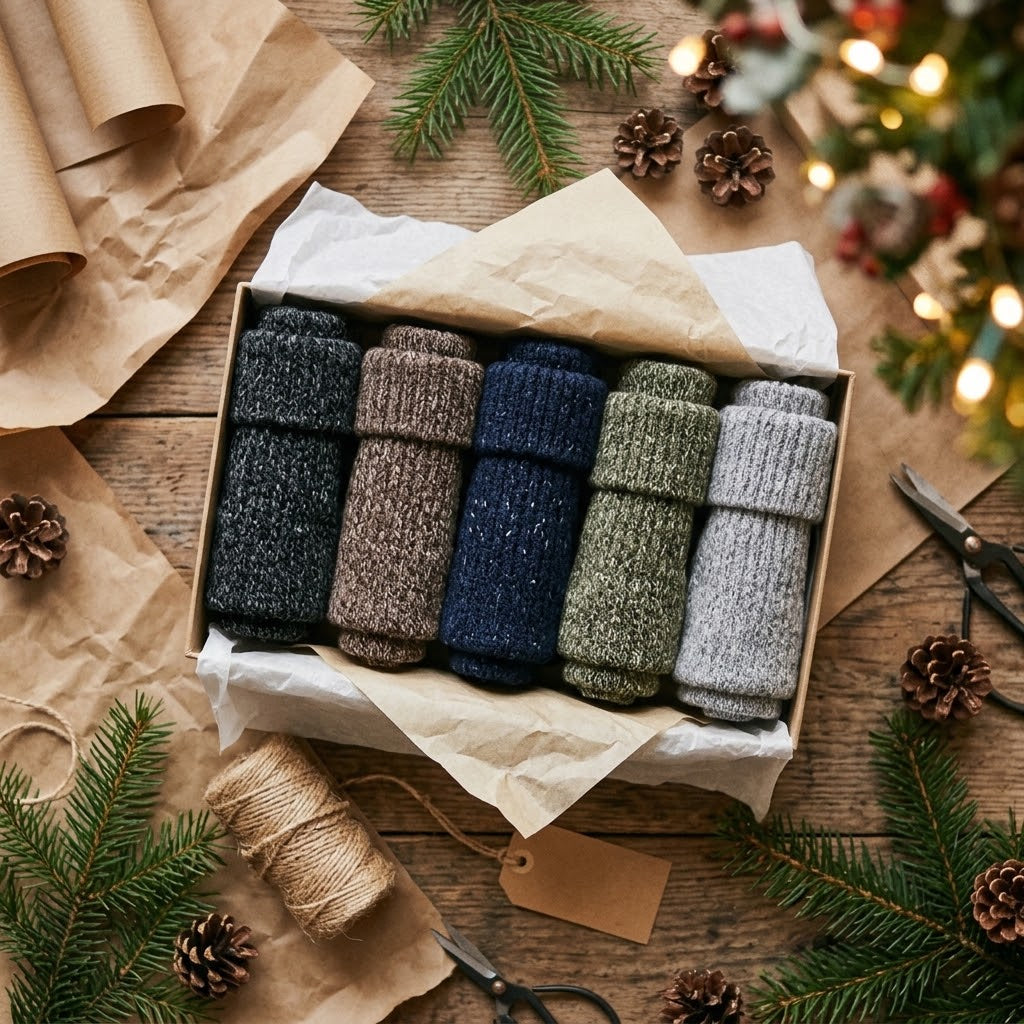 Dicke Wintersocken im 5er-Set